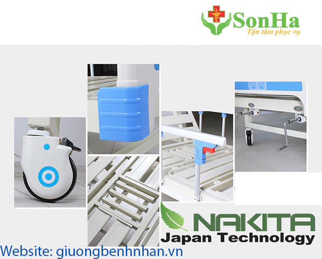 Giường Bệnh Nhân Có Bô Vệ Sinh NKM-B02T 3